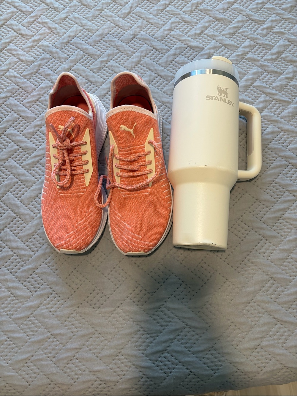 Puma Women’s Pink Knit Slip-On Sneakers bundle